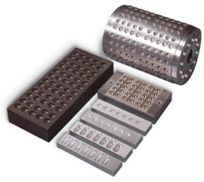 Sets of format / Set of formats for for blister packaging system by Uhlmann, Bosch, Noak, Klöckner or IMA